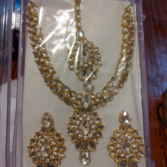 Indian Jewelry. Necklace set (Necklace, Ear Rings, - Picture 5 of 6